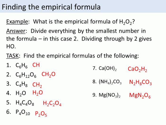 Empirical formula worksheet answers pdf