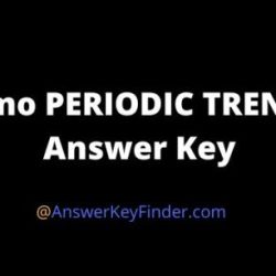 Periodic trends gizmo answer key