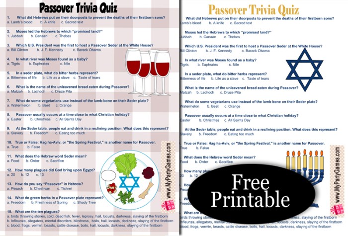 Jewish trivia questions and answers